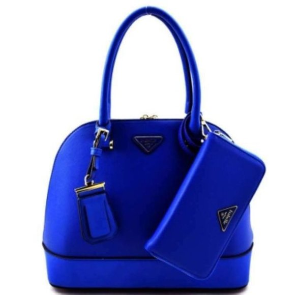Handbags - Triangular Dome Satchel Set Shoulder Bag